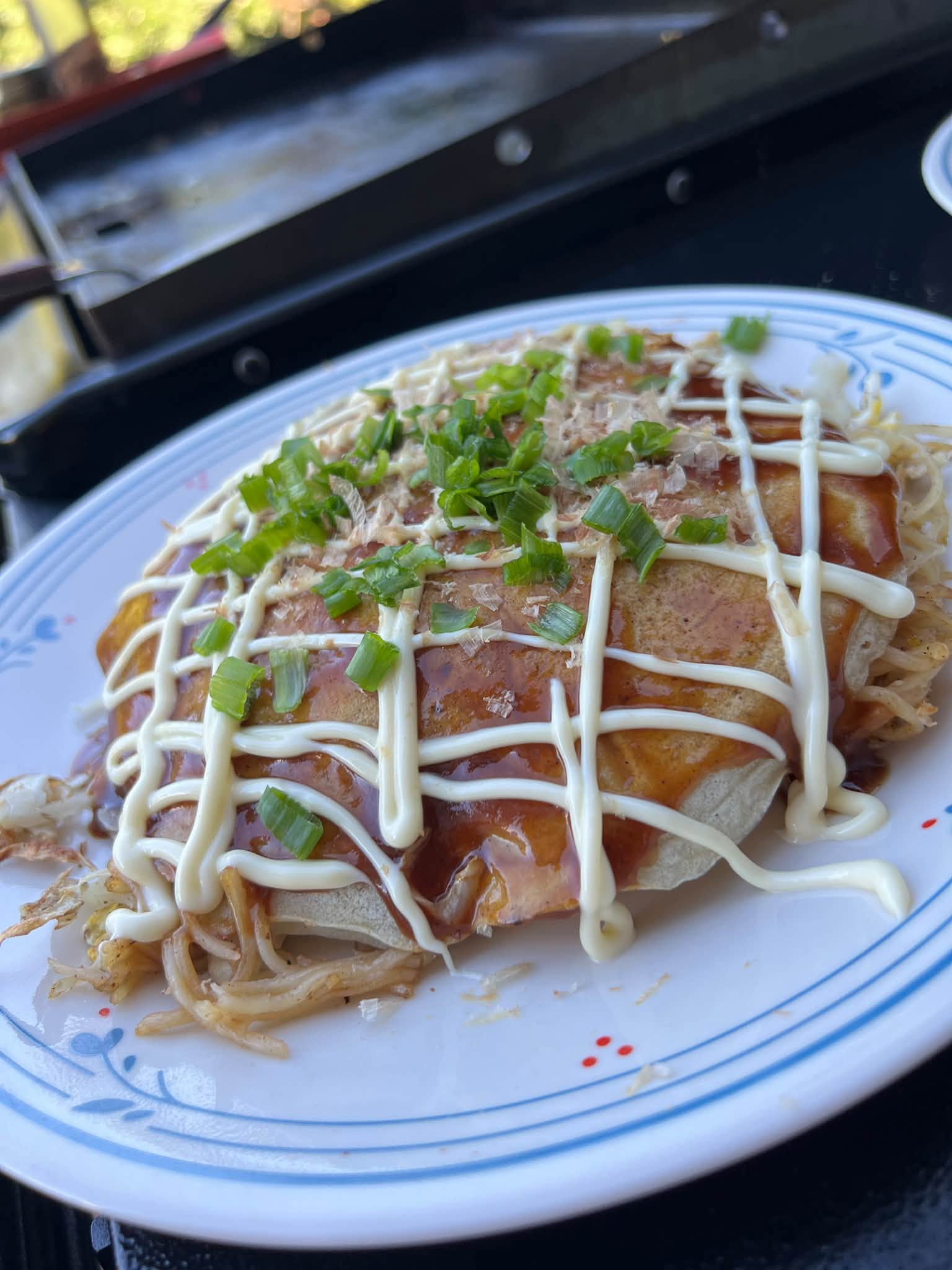 Okonomiyaki as made by a generic white dude in Missouri, USA