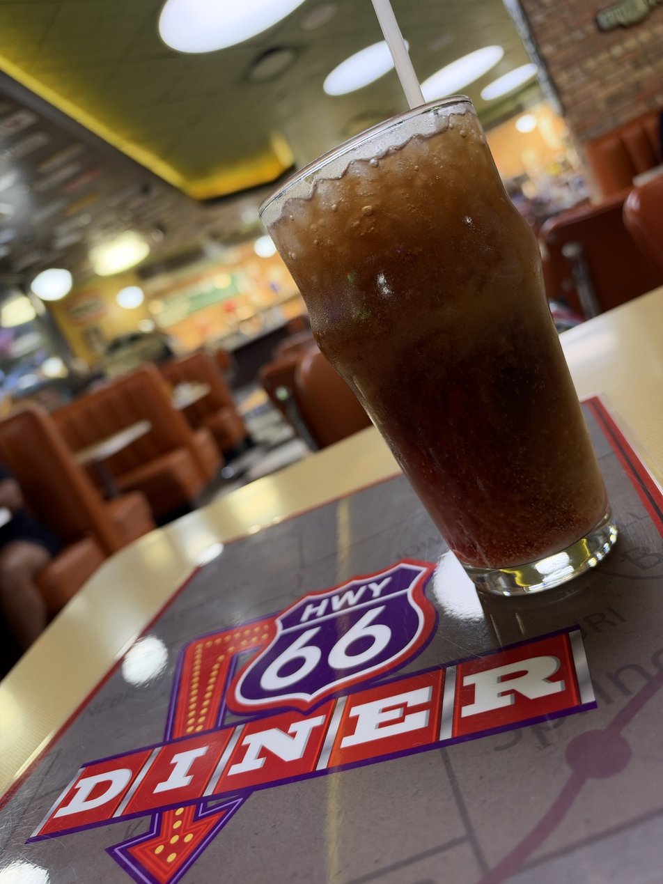 The Dirty Dr Pepper I had from Hwy 66 Diner Located inside the Hard Rock Casino.