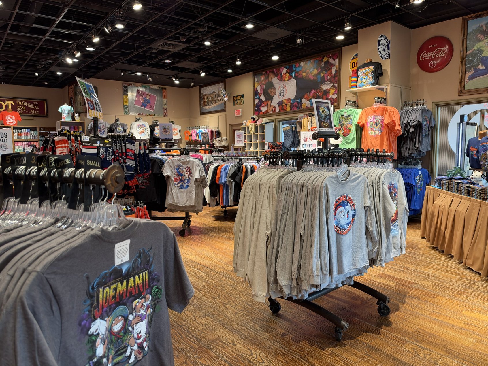 A staple of the OKC area, Eskimo Joe's. They have a store in the mall we visited.