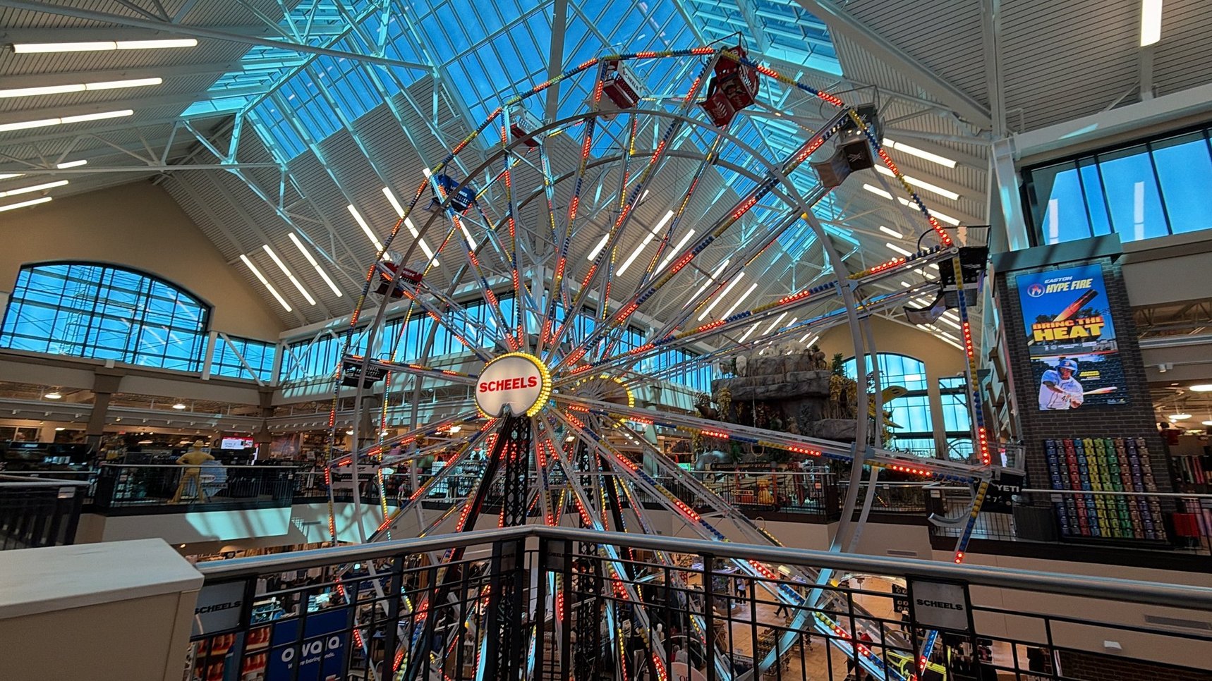 I wasn't aware Ferris Wheels were allowed indoors other than the Mall of America.