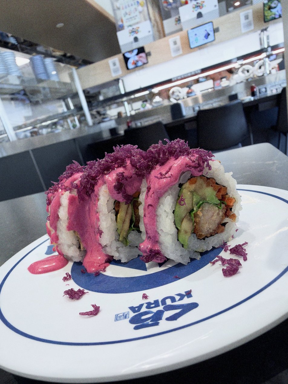 One of the specialty rolls served at Kura for The Apothecary Diaries.