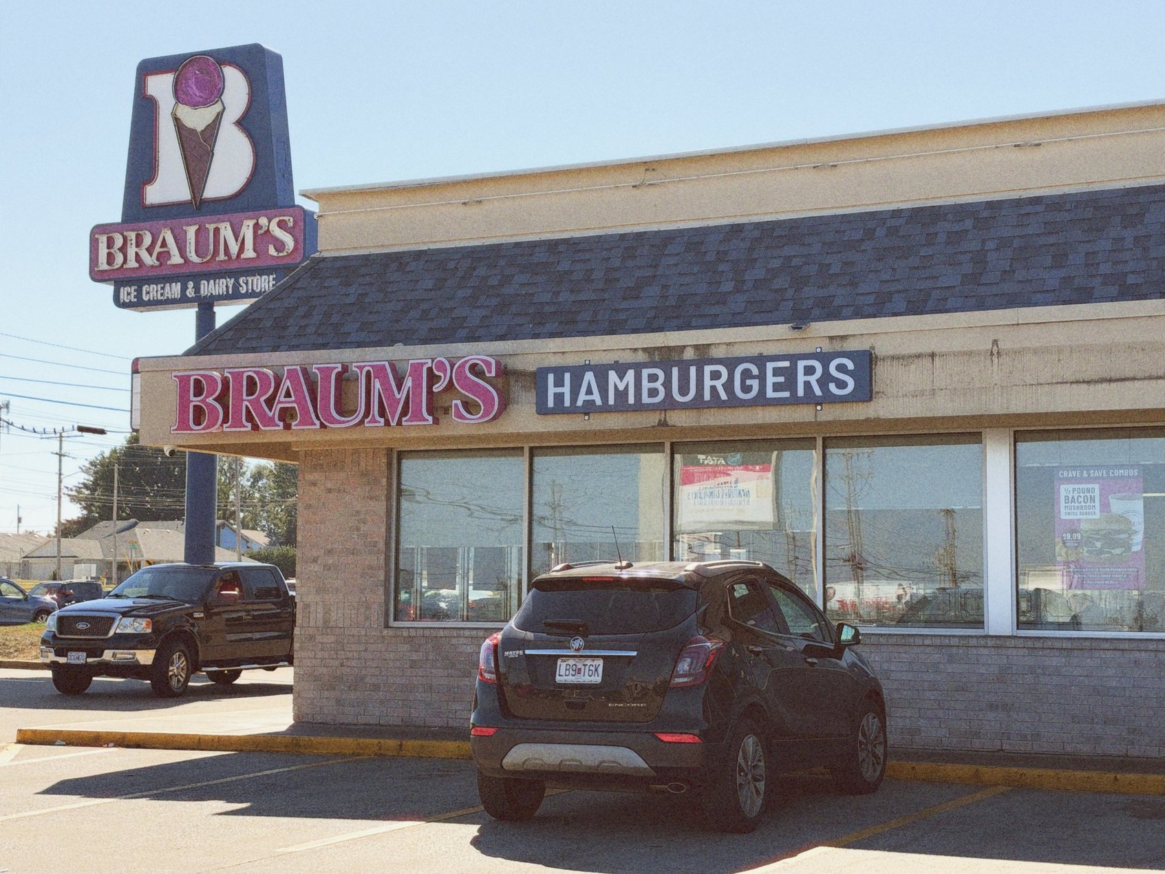 A quick pitstop at Braum's before the final stretch home.